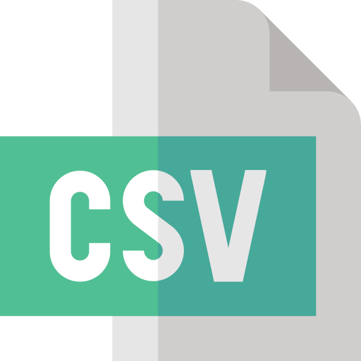 csv Basic Straight Flat icoon
