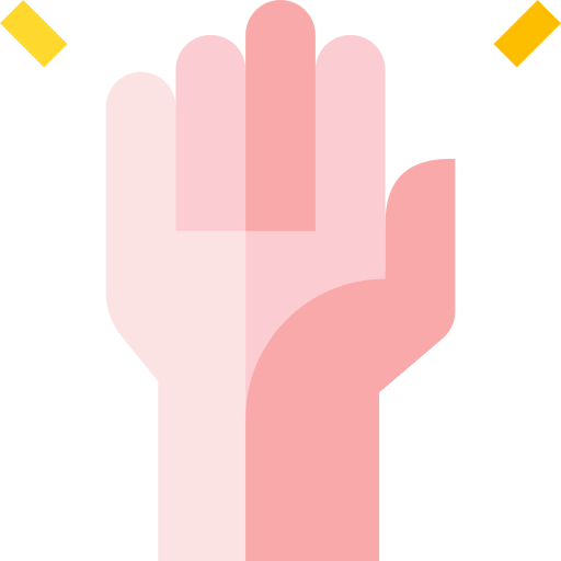 Hand up Basic Straight Flat icon