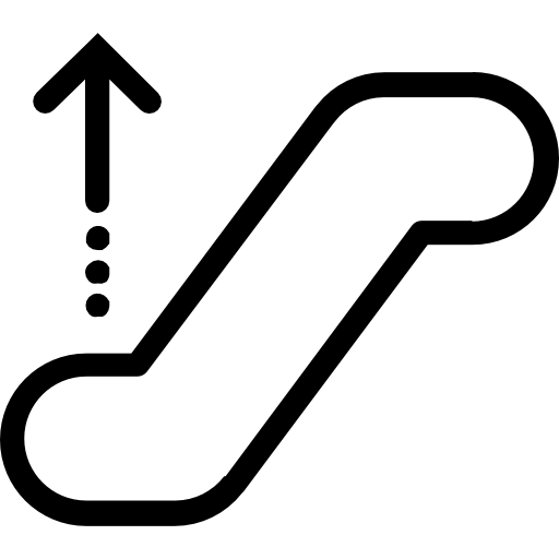 エスカレーター Roundicons Premium Lineal icon