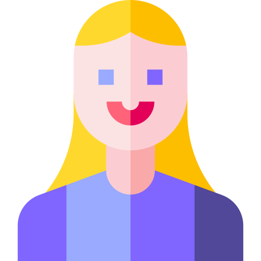 Woman Basic Straight Flat icon