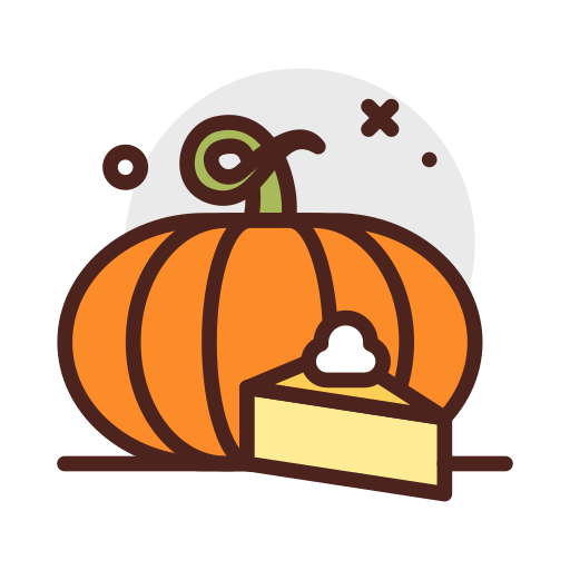 Pumpkin pie Darius Dan Lineal Color icon