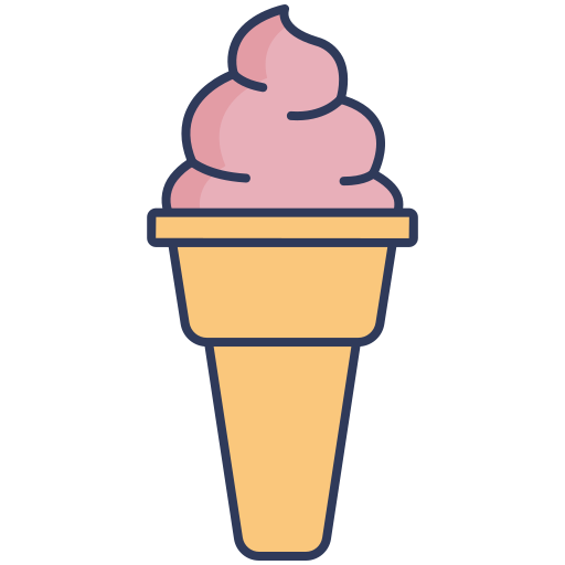 cono gelato Dinosoft Lineal Color icona