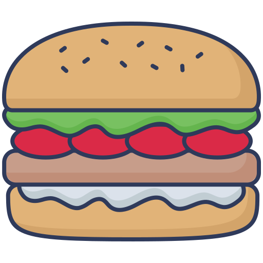 burger Dinosoft Lineal Color icon