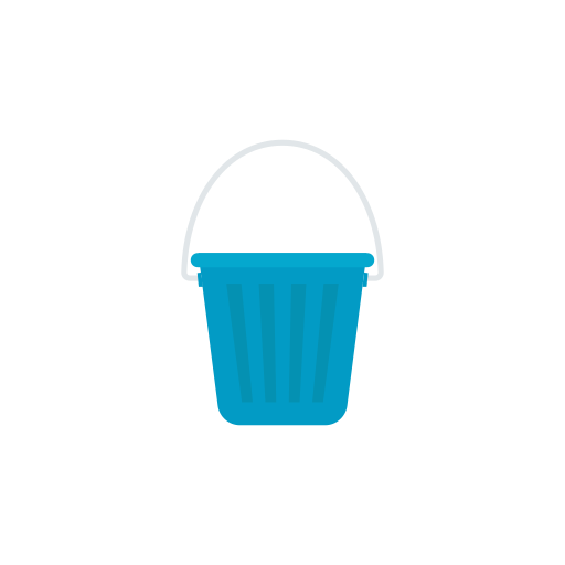 Bucket Dinosoft Flat icon