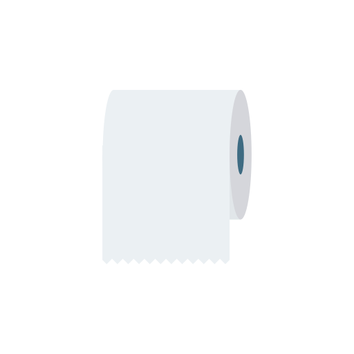 Toilet paper Dinosoft Flat icon