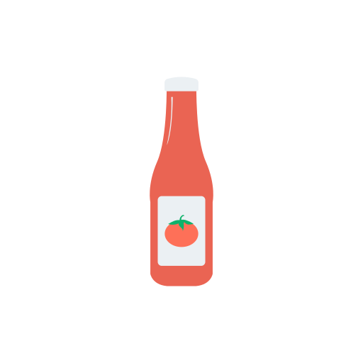 ketchup Dinosoft Flat icon