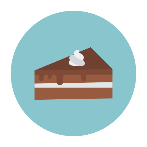 Chocolate cake Dinosoft Circular icon