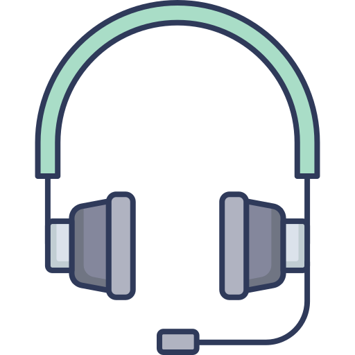 Headphone Dinosoft Lineal Color icon