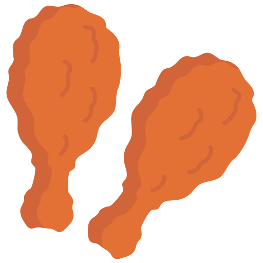 pierna de pollo Dinosoft Flat icono