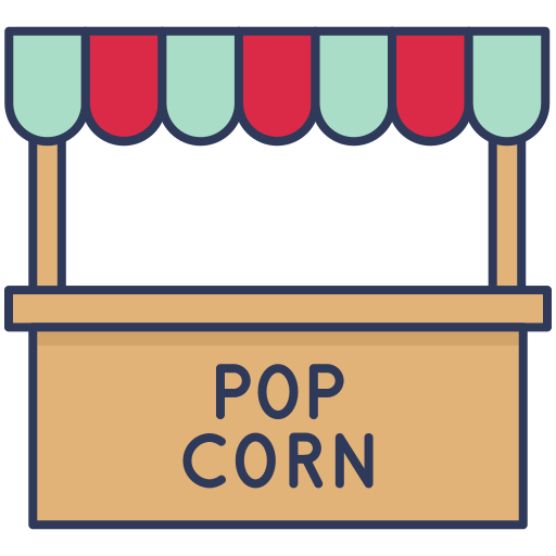 popcorn Dinosoft Lineal Color icona