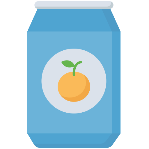sok pomarańczowy Dinosoft Flat ikona