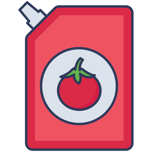 salsa de tomate Dinosoft Lineal Color icono