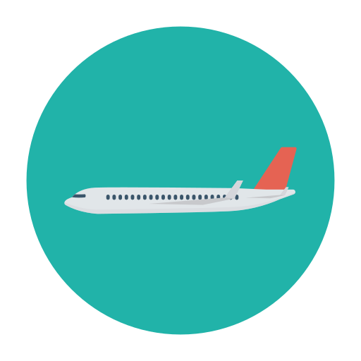 Airplane Dinosoft Circular icon