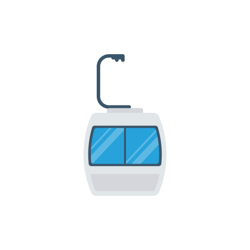 케이블카 Dinosoft Flat icon