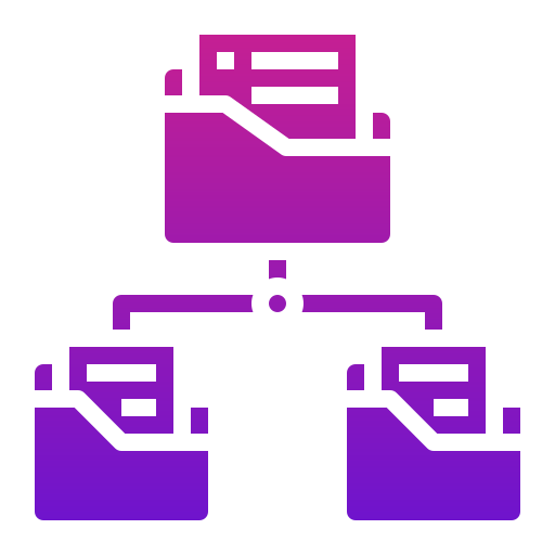 compartilhamento de arquivos Generic Flat Gradient Ícone