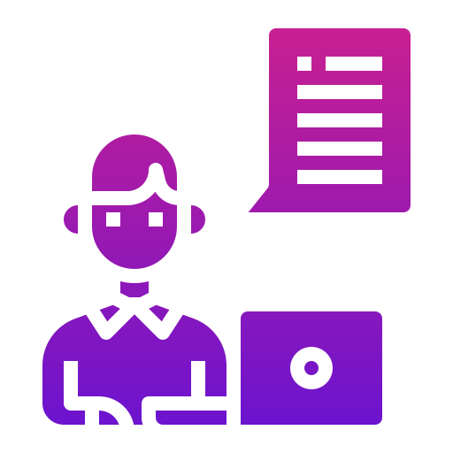 Personal assistant Generic Flat Gradient icon