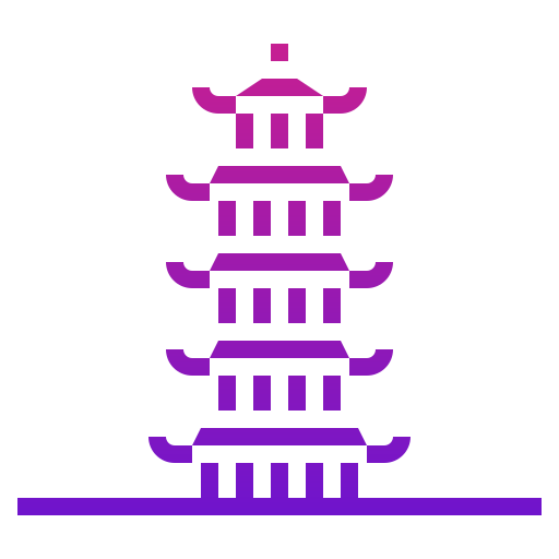 pagoda Generic Flat Gradient ikona