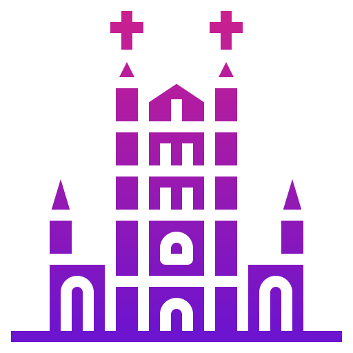 Saint bravo cathedral Generic Flat Gradient icon