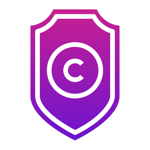 Copyright Generic Flat Gradient icon