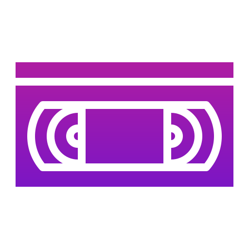 Video tape Generic Flat Gradient icon