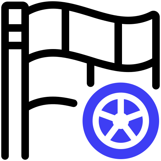 bandera de carrera Generic Mixed icono