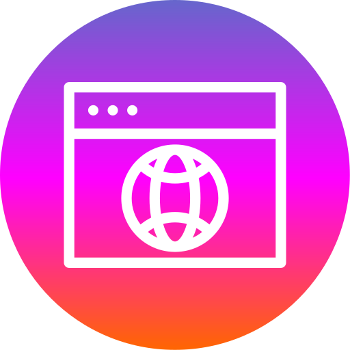 browser Generic Flat Gradient icon