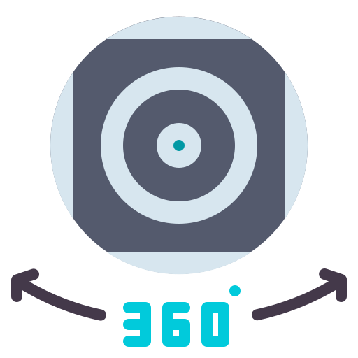 360-kamera Generic Flat icon