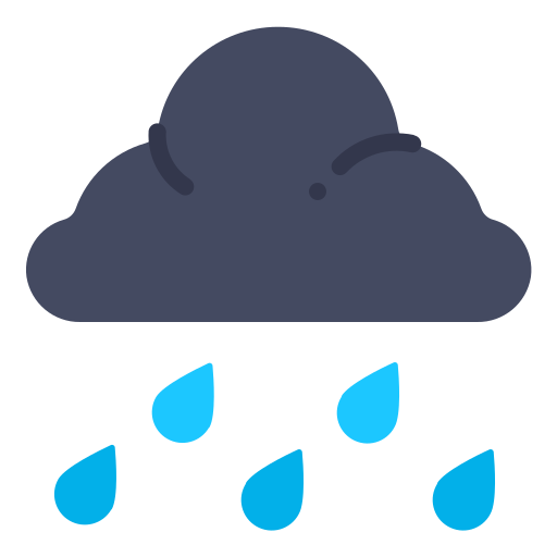 zware regen Generic Flat icoon