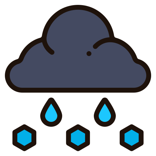 Sleet Generic Outline Color icon