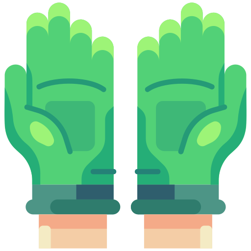 guantes de goma Generic Flat icono