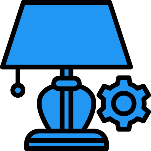 bureaulamp Generic Outline Color icoon