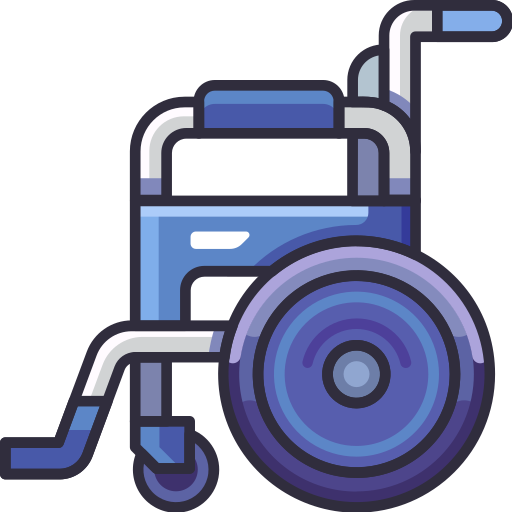 바퀴 달린 의자 Generic Outline Color icon