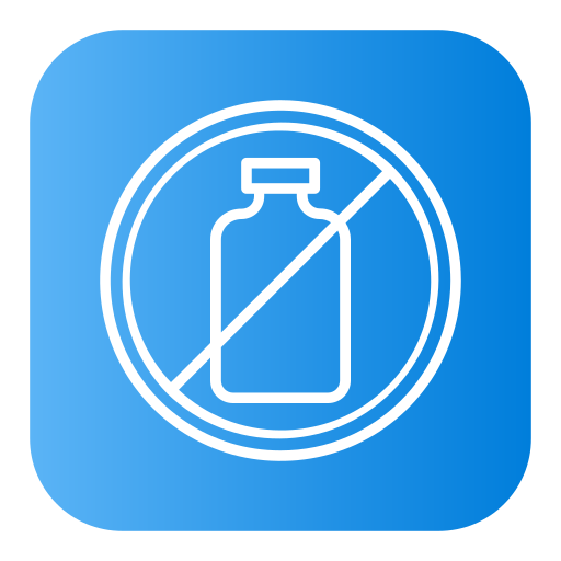No plastic bottles Generic Flat Gradient icon