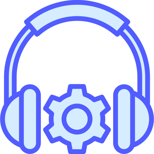 Earphones Generic Blue icon