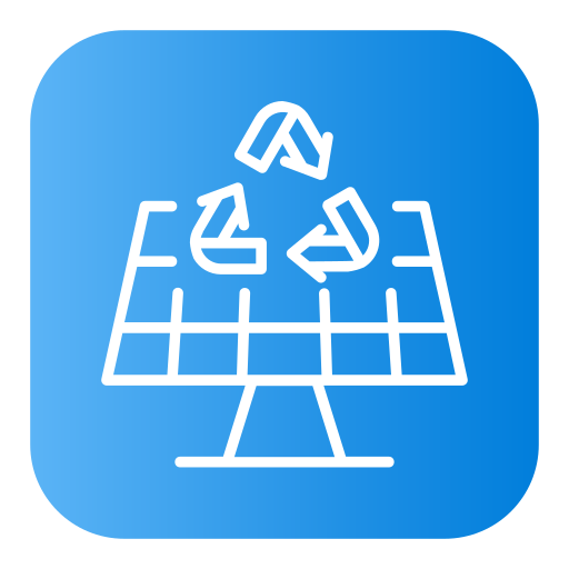 painel solar Generic Flat Gradient Ícone