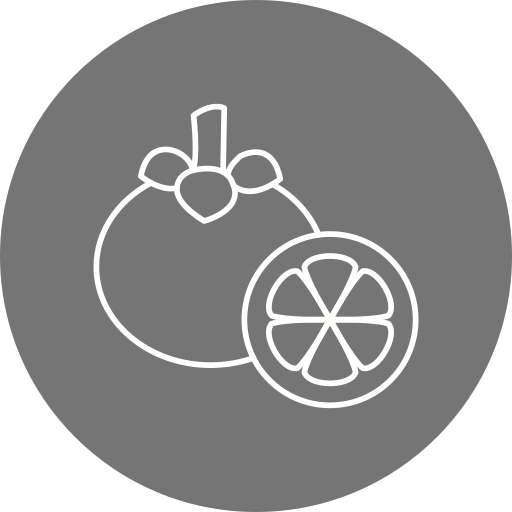 mangostán Generic Circular icono