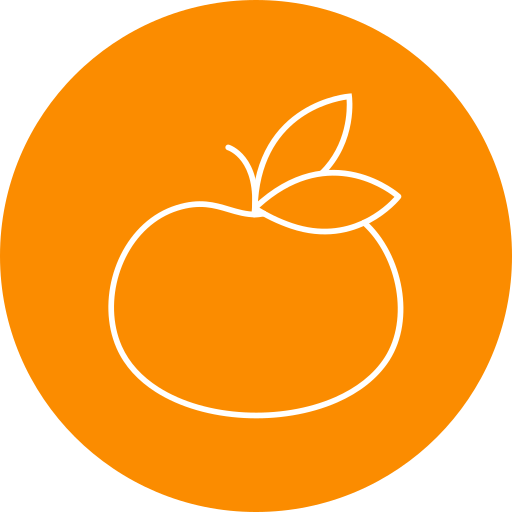 mandarino Generic Circular icona