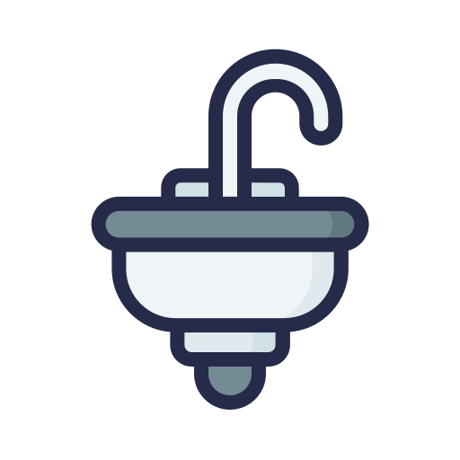 waschbecken Generic Outline Color icon