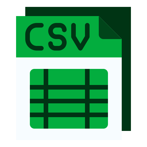 csv Generic Flat icono