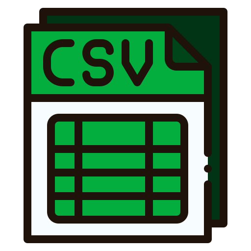 csv Generic Outline Color ikona