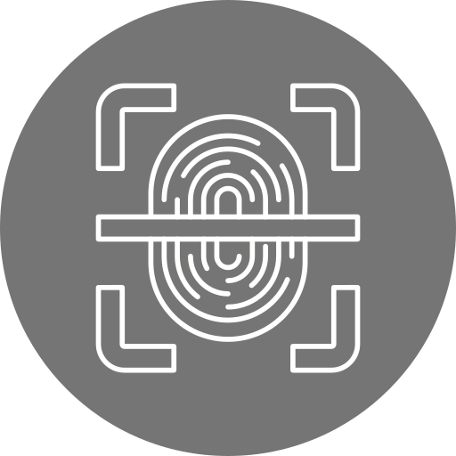 scanner de impressão digital Generic Circular Ícone