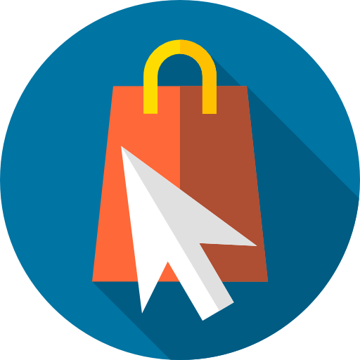 Shopping bag Flat Circular Flat icon