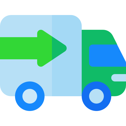 Delivery truck Basic Rounded Flat icon