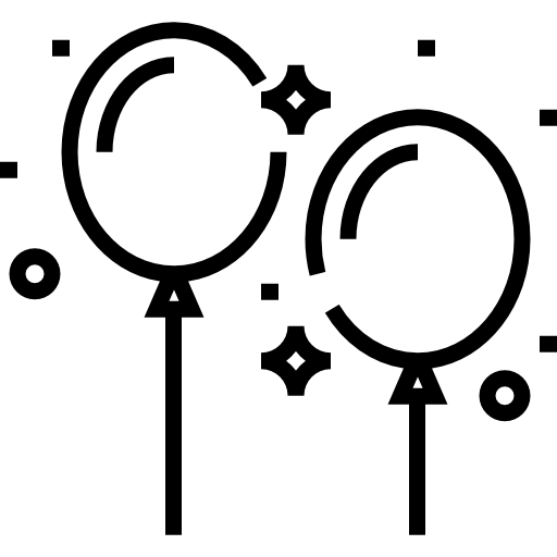 風船 Detailed Straight Lineal icon