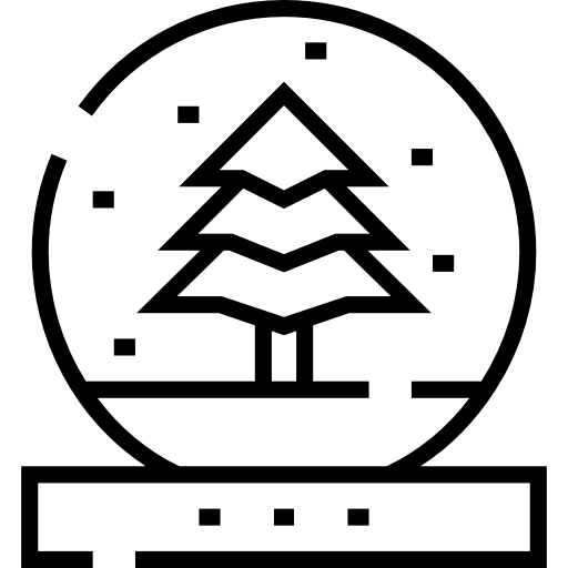 globo di neve Detailed Straight Lineal icona