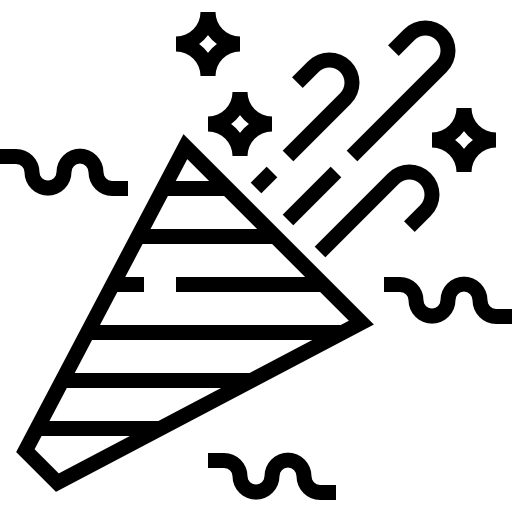 Конфетти Detailed Straight Lineal иконка