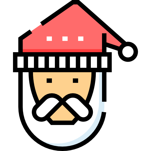 weihnachtsmann Detailed Straight Lineal color icon