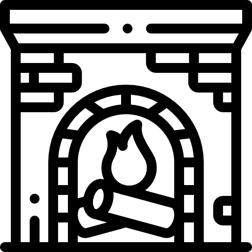kominek Detailed Rounded Lineal ikona