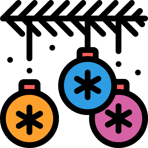 baubles Detailed Rounded Lineal color icon