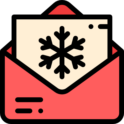 weihnachtskarte Detailed Rounded Lineal color icon